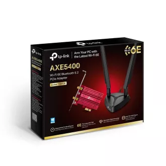 TP-Link Archer TXE75E WiFi6E PCIe adapter (AXE5400, 2, 4GHz/5GHz/6GHz, Bluetooth5.2)