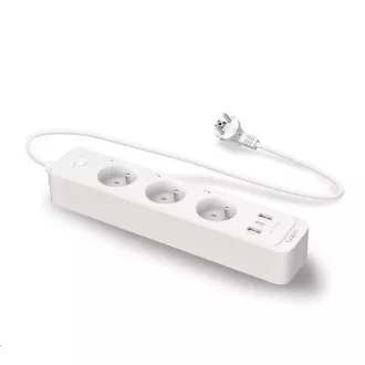 TP-Link Tapo P300 intelligens WiFi hosszabbító kábel (3x230V, 2xUSB-A, 1xUSB-C, 2300W, 10A, 2, 4 GHz, BT)
