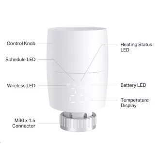 TP-LINK Kasa KE100 Smart termosztatikus radiátorfej Kasa
