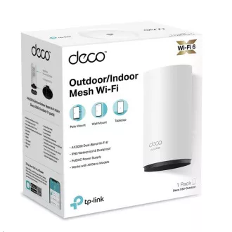 TP-Link Deco X50-Outdoor (1-pack) WiFi6 Mesh (AX3000, 2, 4GHz/5GHz, 2xGbELAN/WAN)