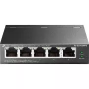 TP-Link Easy Smart switch TL-SG105MPE (5xGbE, 4xPoE , 120W, ventilátor nélküli)