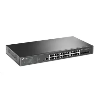 TP-Link OMADA JetStream switch az UPS TL-SG3428X-UPS-hez való csatlakozáshoz (24xGbE, 4xSFP , 2xkonzol, ventilátor nélküli)