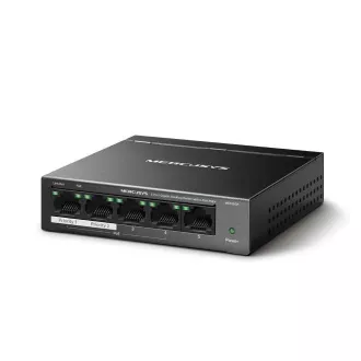 MERCUSYS switch MS105GP (5xGbE, 4xPoE , 65W, ventilátor nélküli)