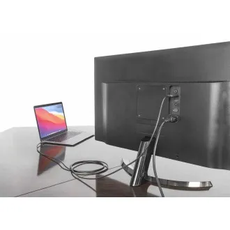 Manhattan USB-C HDMI kábel, USB-C csatlakozó HDMI csatlakozóra, 1m, fekete