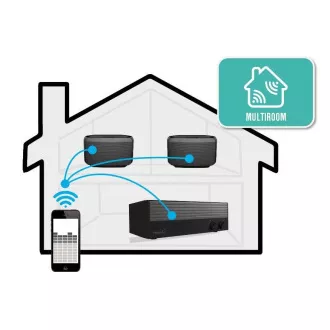 Orava PEGASUS 1 hangszóró, 22,5 W, mélynyomó, WiFi, Bluetooth, AUX bemenet, Multiroom rendszer, fekete színű