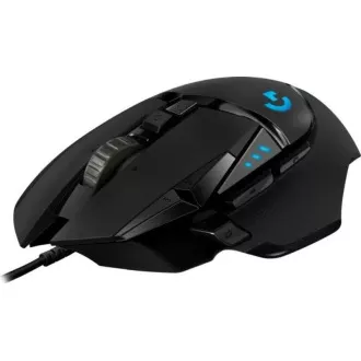 Logitech G502 Hero Gaming egér, USB, vezetékes USB, 16000 DPI, fekete