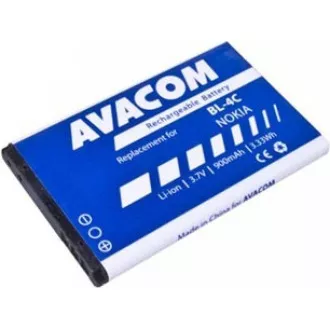 AVACOM mobiltelefon akkumulátor Nokia 6300 Li-Ion 3, 7V 900mAh (csere BL-4C)