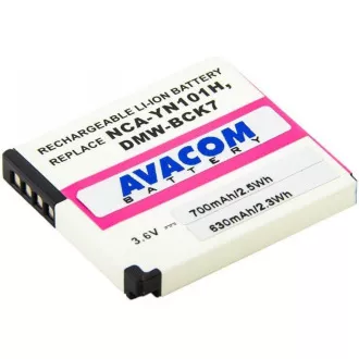 AVACOM akkumulátor a Panasonic DMW-BCK7 Li-Ion 3.6V 700mAh 2.5Wh akkumulátorhoz