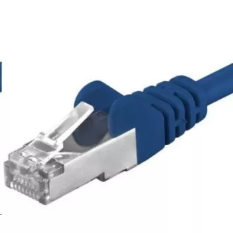 PREMIUMCORD Patch kábel CAT6a S-FTP, RJ45-RJ45, AWG 26/7 5m kék