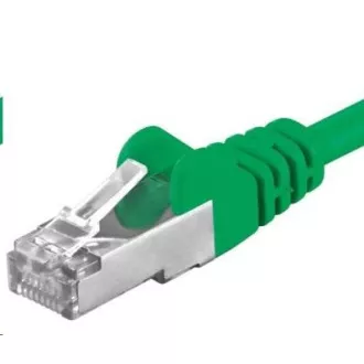 PREMIUMCORD Patch kábel CAT6a S-FTP, RJ45-RJ45, AWG 26/7 5m zöld