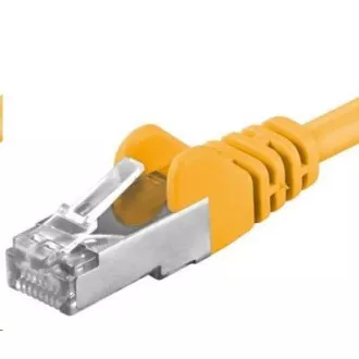 PREMIUMCORD Patch kábel CAT6a S-FTP, RJ45-RJ45, AWG 26/7 3m sárga