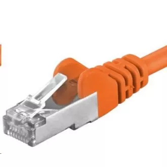 PREMIUMCORD Patch kábel CAT6a S-FTP, RJ45-RJ45, AWG 26/7 10m narancssárga
