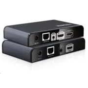 PREMIUMCORD HDMI extender 120m-re LAN-on keresztül, IP-n keresztül, HDBitT, helyi HDMI kimenettel