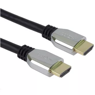 PREMIUMCORD HDMI 2.1 High Speed   Ethernet kábel (cinkötvözet sapkák, aranyozott csatlakozók) 0.5m