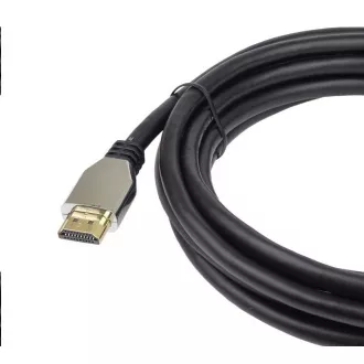PREMIUMCORD HDMI 2.1 High Speed   Ethernet kábel (cinkötvözet sapkák, aranyozott csatlakozók) 0.5m