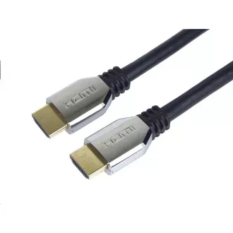 PREMIUMCORD HDMI 2.1 High Speed   Ethernet kábel (cinkötvözet sapkák, aranyozott csatlakozók) 0.5m