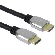 PREMIUMCORD HDMI 2.1 High Speed   Ethernet kábel (cinkötvözet sapkák, aranyozott csatlakozók) 2m