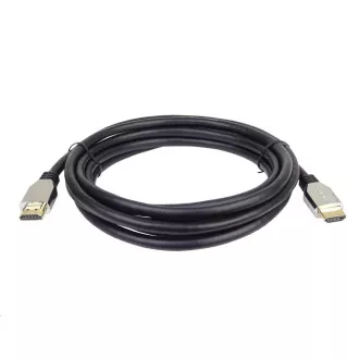 PREMIUMCORD HDMI 2.1 High Speed   Ethernet kábel (cinkötvözet sapkák, aranyozott csatlakozók) 2m