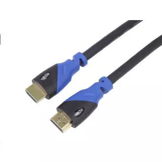 PREMIUMCORD HDMI - Ultra HDTV kábel, 1m (színes, aranyozott csatlakozók)