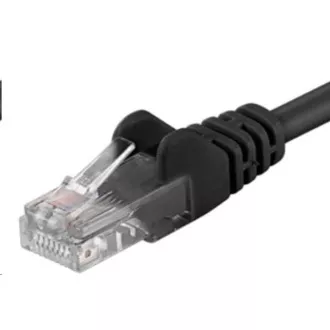 PREMIUMCORD Patch kábel UTP RJ45-RJ45 CAT5e 0.25m fekete