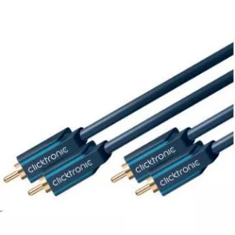 ClickTronic HQ OFC kábel 2x Cinch - 2x Cinch RCA, M/M, 10m