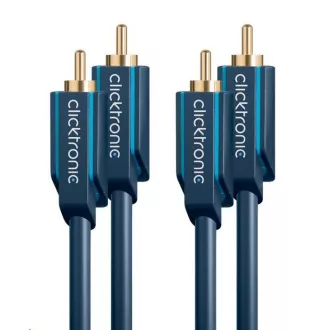 ClickTronic HQ OFC kábel 2x Cinch - 2x Cinch RCA, M/M, 10m
