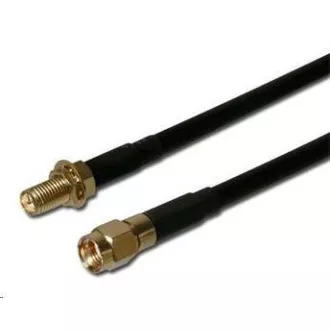 Koaxiális WLAN antenna hosszabbító SMA hím fordított - SMA nőstény fordított, 1m Koaxiális WLAN antenna hosszabbító SMA hím fordított - SMA nőstény fordított, 1m