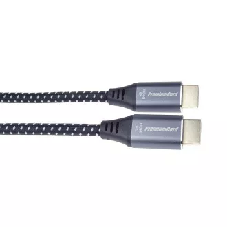 PREMIUMCORD HDMI 2.1 High Speed   Ethernet kábel 8K@60Hz, aranyozott csatlakozók, 0, 5m