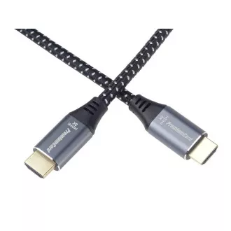 PREMIUMCORD HDMI 2.1 High Speed   Ethernet kábel 8K@60Hz, aranyozott csatlakozók, 0, 5m