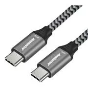 PREMIUMCORD USB 3.2 Gen 1 USB-C kábel (M/M), pamutfonat, 1m