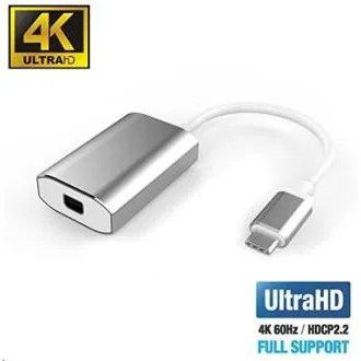 PremiumCord USB-C – mini DisplayPort adapter, 4K*2K@60Hz felbontás PremiumCord USB-C – mini DisplayPort adapter, 4K*2K@60Hz felbontás