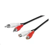 PREMIUMCORD audió hosszabbító kábel 2x Cinch - 2x Cinch (RCA, M/F) 3m