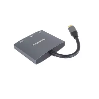 PremiumCord USB-C HDMI adapter HDMI-re, USB3.0, PD, 4K és FULL HD 1080p felbontás