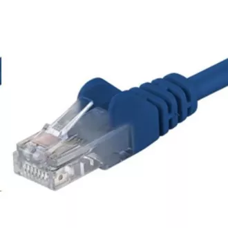 PremiumCord Patch kábel UTP RJ45-RJ45 CAT6 0.5m kék