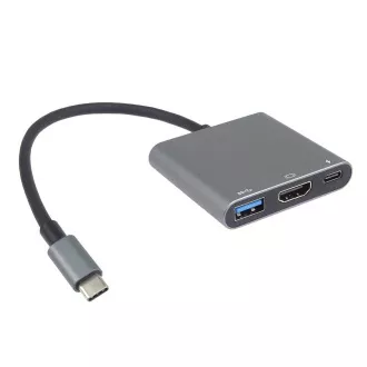 PremiumCord adapter USB-C HDMI   USB3.0   PD, 4K és FULL HD 1080p felbontás
