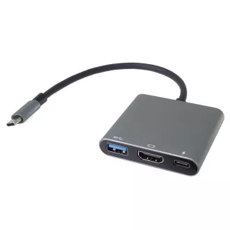 PremiumCord adapter USB-C HDMI   USB3.0   PD, 4K és FULL HD 1080p felbontás