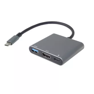 PremiumCord adapter USB-C HDMI   USB3.0   PD, 4K és FULL HD 1080p felbontás