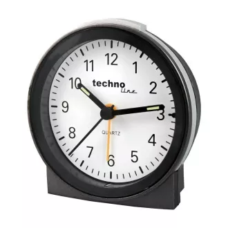 TechnoLine Modell G analóg ébresztőóra, ezüst színű