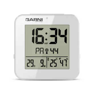 GARNI 138W - digitális ébresztőóra hőmérővel és higrométerrel, fehér színben GARNI 138W - digitális ébresztőóra hőmérővel és higrométerrel, fehér színben