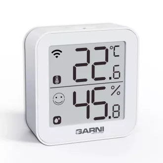 GARNI 158THT intelligens beltéri hőmérő páratartalom-mérővel