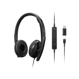 LENOVO vezetékes ANC headset Gen2 (csapatok)