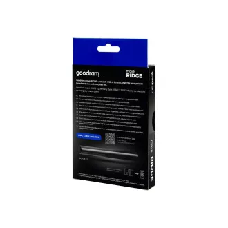 GOODRAM Move Ridge 1TB külső SSD, USB-C 3.2 Gen2x2, (R:2000/W:2000MB/s), fekete színű