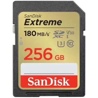 SanDisk SDXC kártya 256GB Extreme (190 MB/s Class 10, UHS-I U3 V30) - Felbontott SanDisk SDXC kártya 256GB Extreme (190 MB/s Class 10, UHS-I U3 V30) - Felbontott