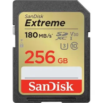 SanDisk SDXC kártya 256GB Extreme (190 MB/s Class 10, UHS-I U3 V30) - Felbontott SanDisk SDXC kártya 256GB Extreme (190 MB/s Class 10, UHS-I U3 V30) - Felbontott