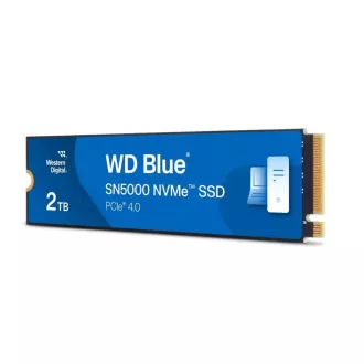 WD BLUE NVMe 2TB PCIe SN5100 SSD Powered by SanDisk, Gen4, (R:5150, W:4850MB/s)