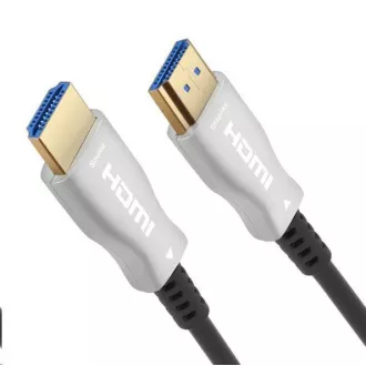 PREMIUMCORD HDMI száloptikai kábel High Speed Ether. 4K@60Hz, 50m, M/M, aranyozott csatlakozókkal