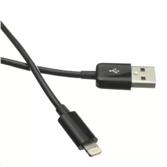 C-TECH USB 2.0 Lightning kábel (IP5 és magasabb) töltő- és szinkronizáló kábel, 2m, fekete