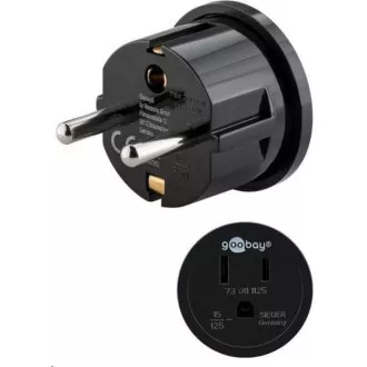 Goobay Travel adapter USA / Japán készülékekhez és töltőkhöz európai csatlakozóval
