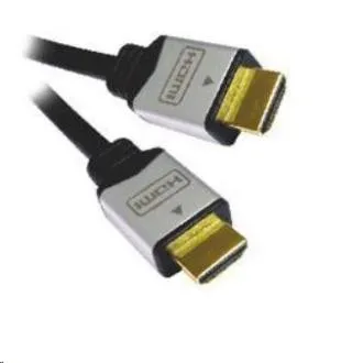 PREMIUMCORD HDMI A – HDMI A M/M kábel, 1 m, aranyozott és fém HQ csatlakozók