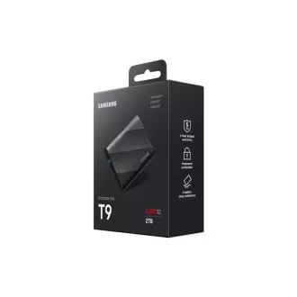 Samsung T9 külső SSD - 2TB - Fekete